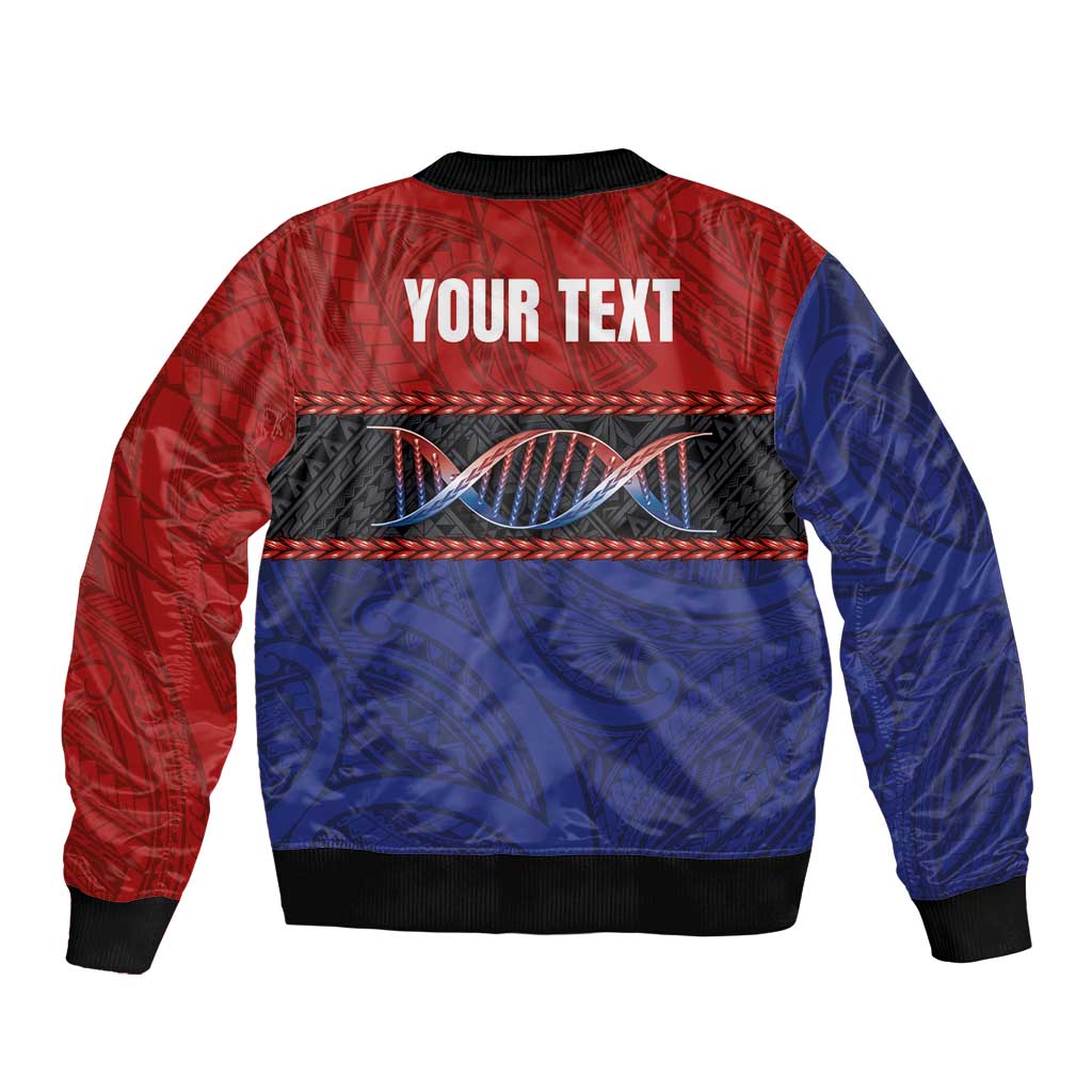 Personalised Samoan DNA-Proud of Samoa Bomber Jacket Polynesian Patterns - Wonder Print Shop