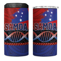 Samoan DNA-Proud of Samoa 4 in 1 Can Cooler Tumbler Polynesian Patterns - Wonder Print Shop
