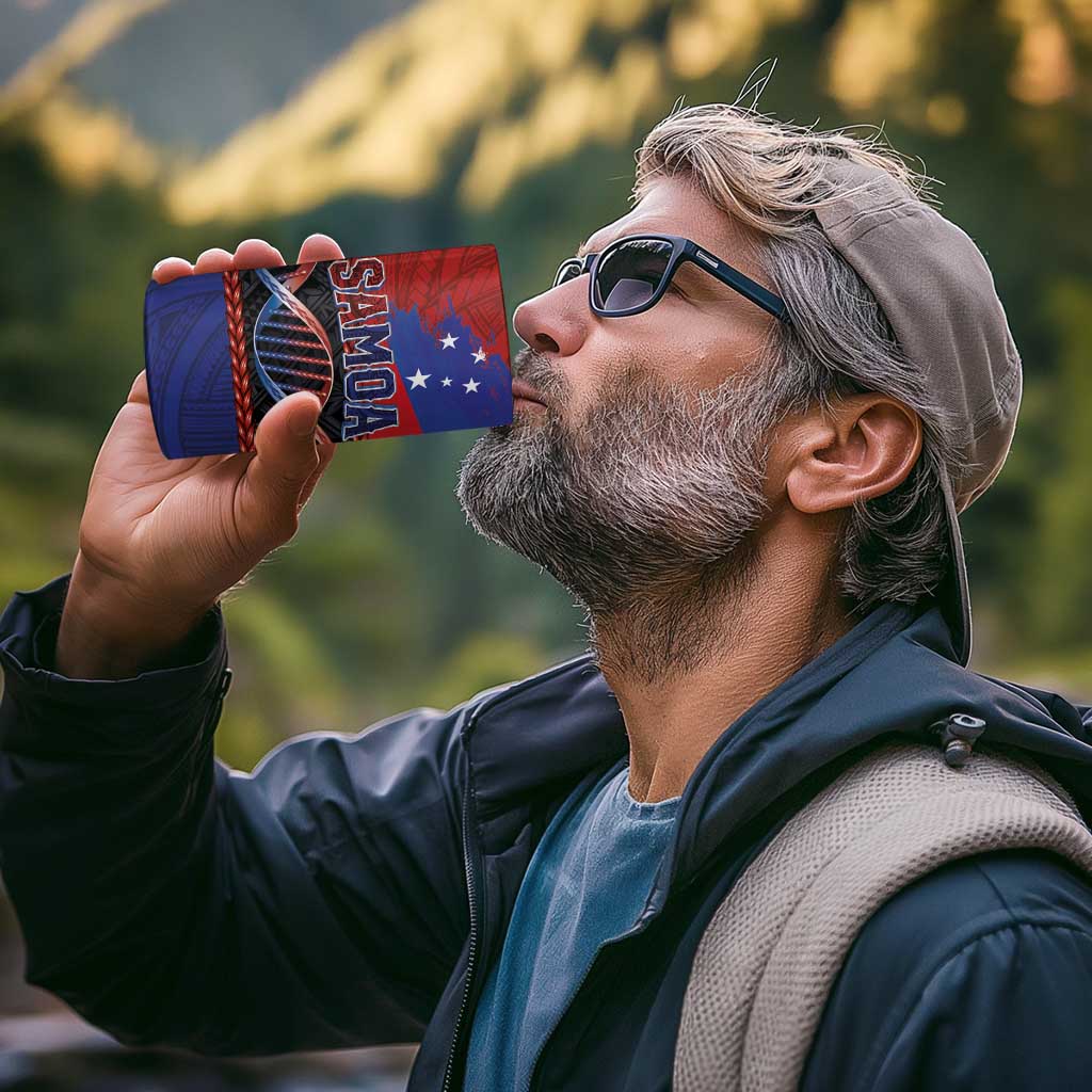 Samoan DNA-Proud of Samoa 4 in 1 Can Cooler Tumbler Polynesian Patterns - Wonder Print Shop