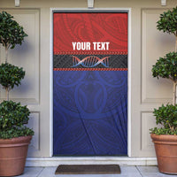 Personalised Samoan DNA-Proud of Samoa Door Cover Polynesian Patterns - Wonder Print Shop