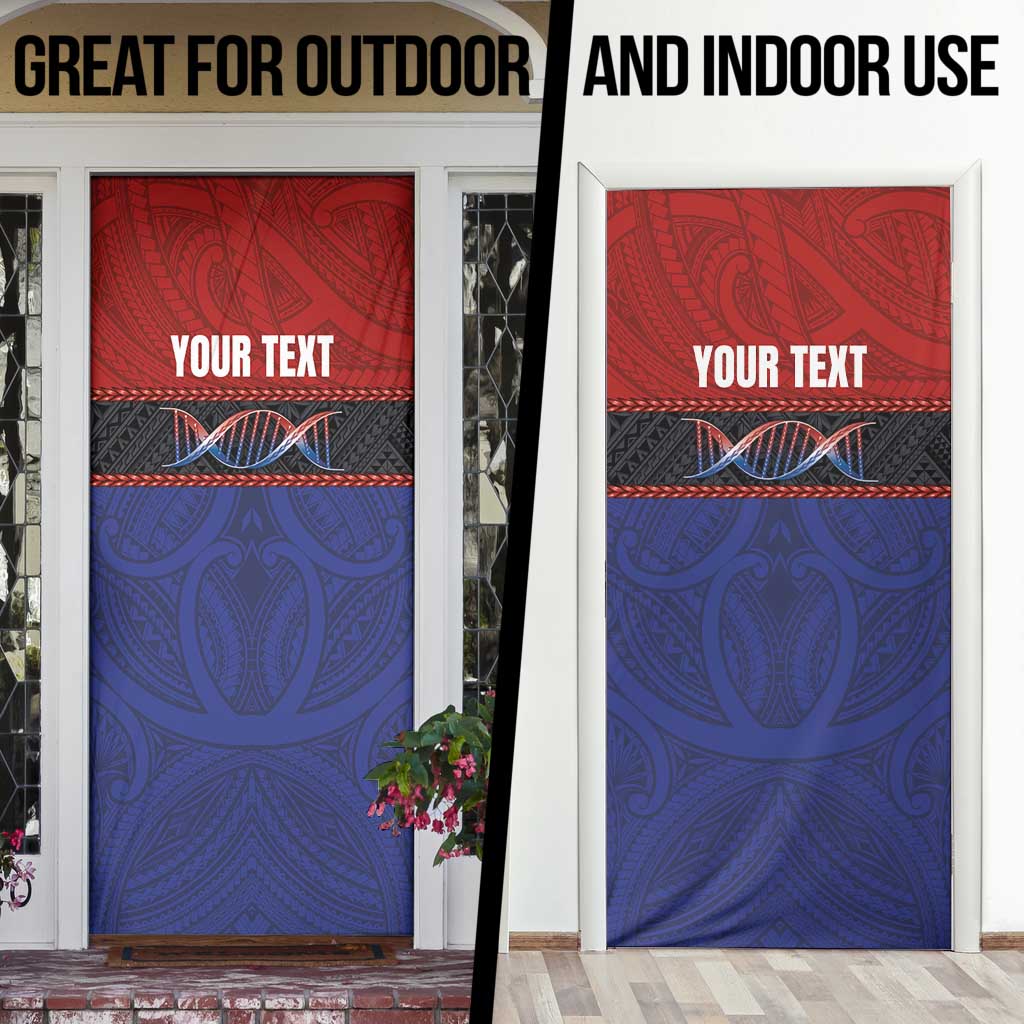 Personalised Samoan DNA-Proud of Samoa Door Cover Polynesian Patterns - Wonder Print Shop