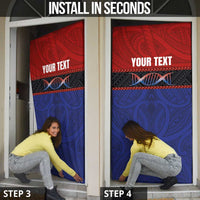 Personalised Samoan DNA-Proud of Samoa Door Cover Polynesian Patterns - Wonder Print Shop