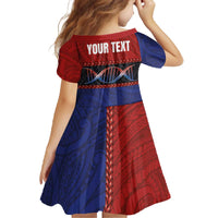 Personalised Samoan DNA-Proud of Samoa Family Matching Off The Shoulder Long Sleeve Dress and Hawaiian Shirt Polynesian Patterns - Wonder Print Shop