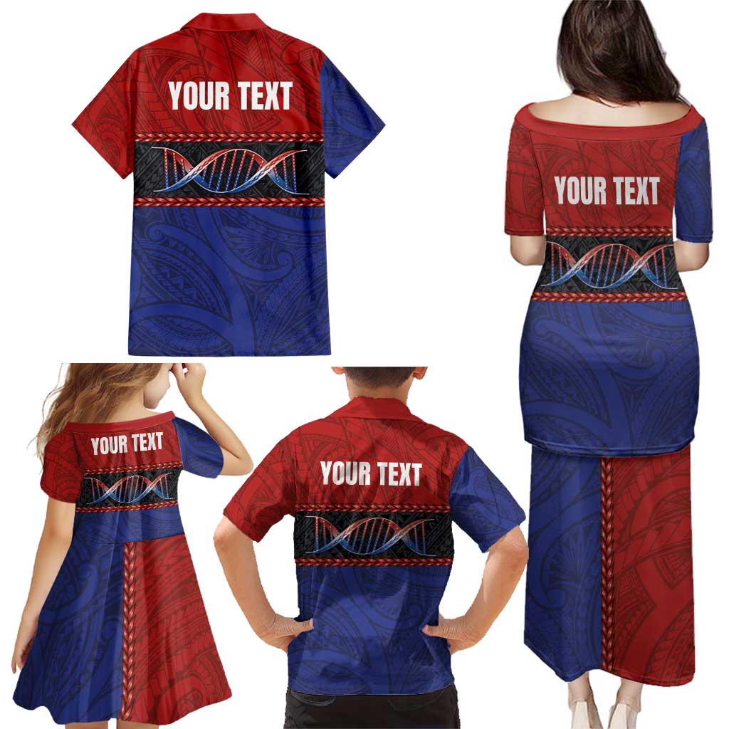 Personalised Samoan DNA-Proud of Samoa Family Matching Puletasi and Hawaiian Shirt Polynesian Patterns - Wonder Print Shop