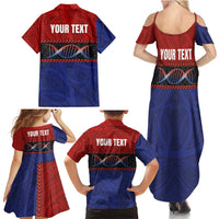 Personalised Samoan DNA-Proud of Samoa Family Matching Summer Maxi Dress and Hawaiian Shirt Polynesian Patterns - Wonder Print Shop