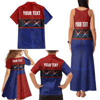 Personalised Samoan DNA-Proud of Samoa Family Matching Tank Maxi Dress and Hawaiian Shirt Polynesian Patterns - Wonder Print Shop