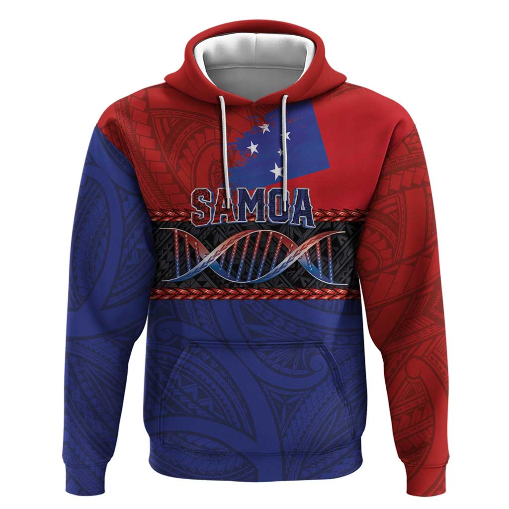Personalised Samoan DNA-Proud of Samoa Hoodie Polynesian Patterns - Wonder Print Shop