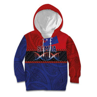 Personalised Samoan DNA-Proud of Samoa Kid Hoodie Polynesian Patterns - Wonder Print Shop