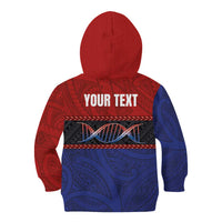 Personalised Samoan DNA-Proud of Samoa Kid Hoodie Polynesian Patterns - Wonder Print Shop