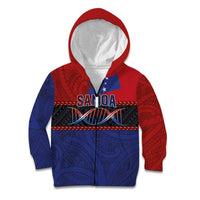 Personalised Samoan DNA-Proud of Samoa Kid Hoodie Polynesian Patterns - Wonder Print Shop