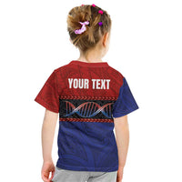 Personalised Samoan DNA-Proud of Samoa Kid T Shirt Polynesian Patterns - Wonder Print Shop