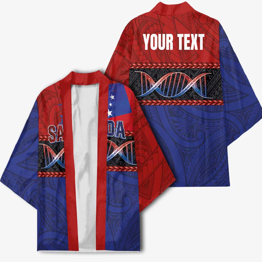 Personalised Samoan DNA-Proud of Samoa Kimono Polynesian Patterns - Wonder Print Shop
