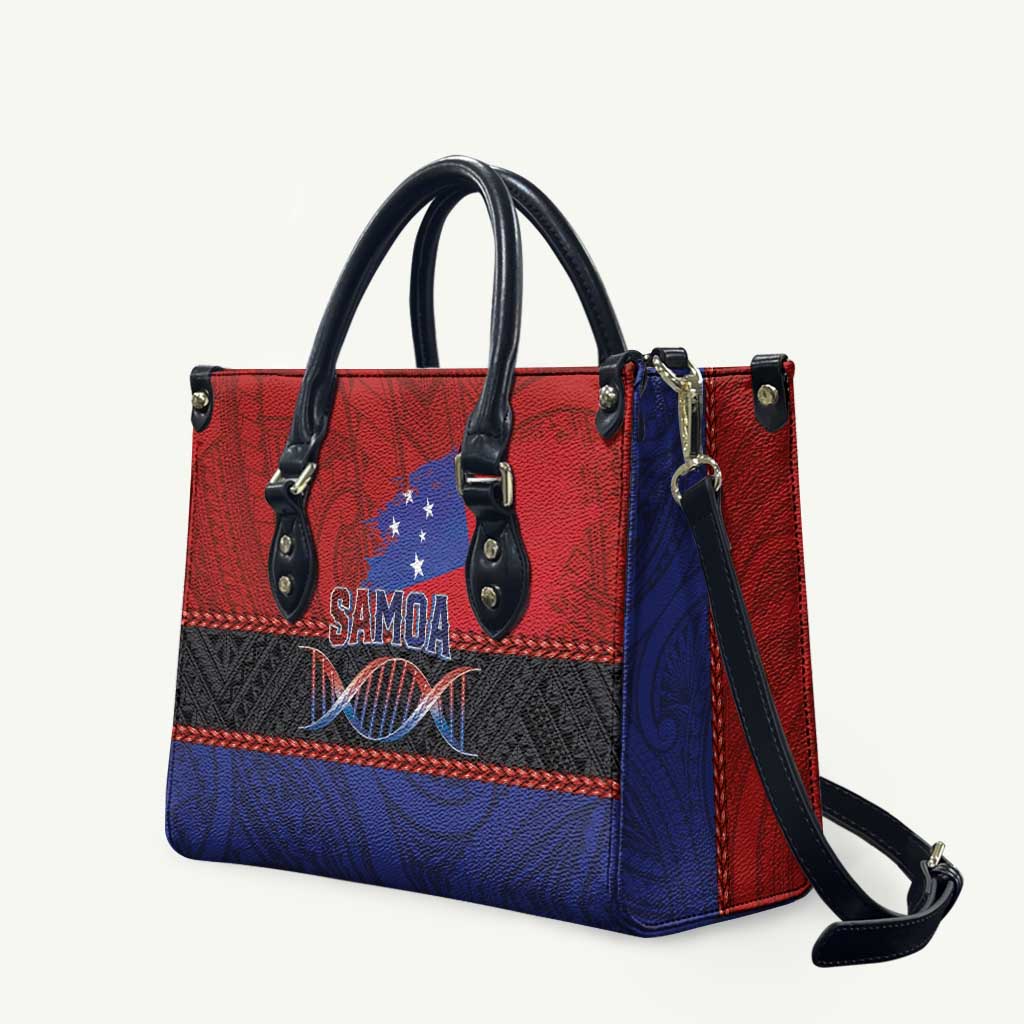 Samoan DNA-Proud of Samoa Leather Bag Polynesian Patterns - Wonder Print Shop