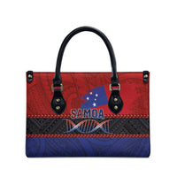 Samoan DNA-Proud of Samoa Leather Bag Polynesian Patterns - Wonder Print Shop