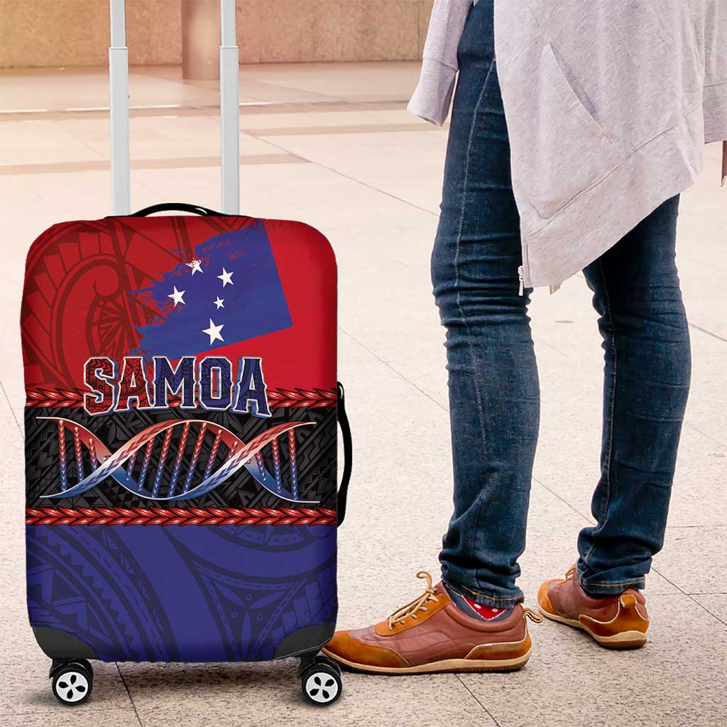 Samoan DNA-Proud of Samoa Luggage Cover Polynesian Patterns - Wonder Print Shop