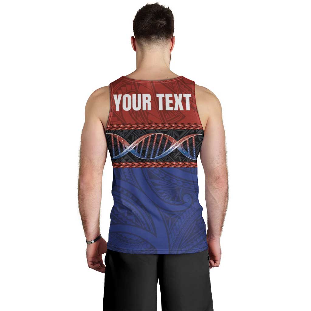 Personalised Samoan DNA-Proud of Samoa Men Tank Top Polynesian Patterns - Wonder Print Shop
