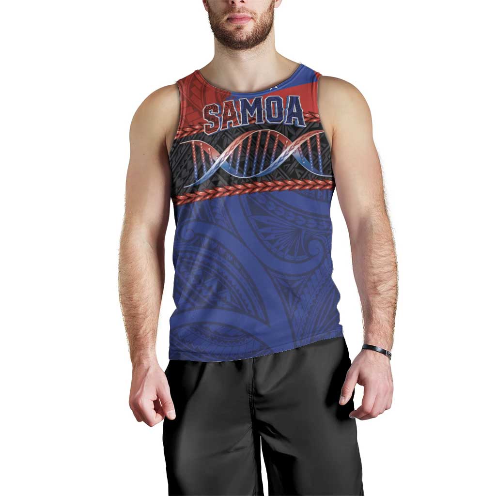 Personalised Samoan DNA-Proud of Samoa Men Tank Top Polynesian Patterns - Wonder Print Shop