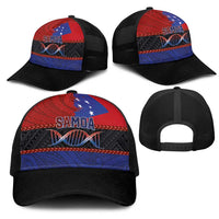 Personalised Samoan DNA-Proud of Samoa Mesh Trucker Cap Polynesian Patterns - Wonder Print Shop