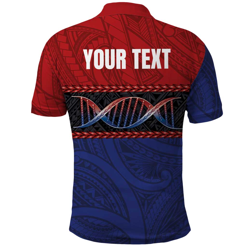 Personalised Samoan DNA-Proud of Samoa Polo Shirt Polynesian Patterns - Wonder Print Shop
