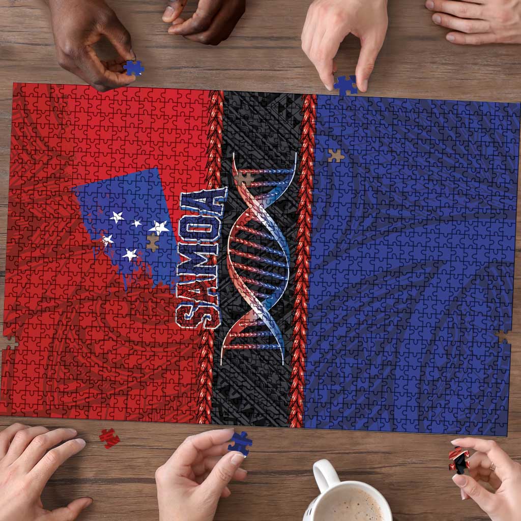 Samoan DNA-Proud of Samoa Puzzle Polynesian Patterns - Wonder Print Shop