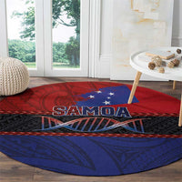 Samoan DNA-Proud of Samoa Round Carpet Polynesian Patterns - Wonder Print Shop