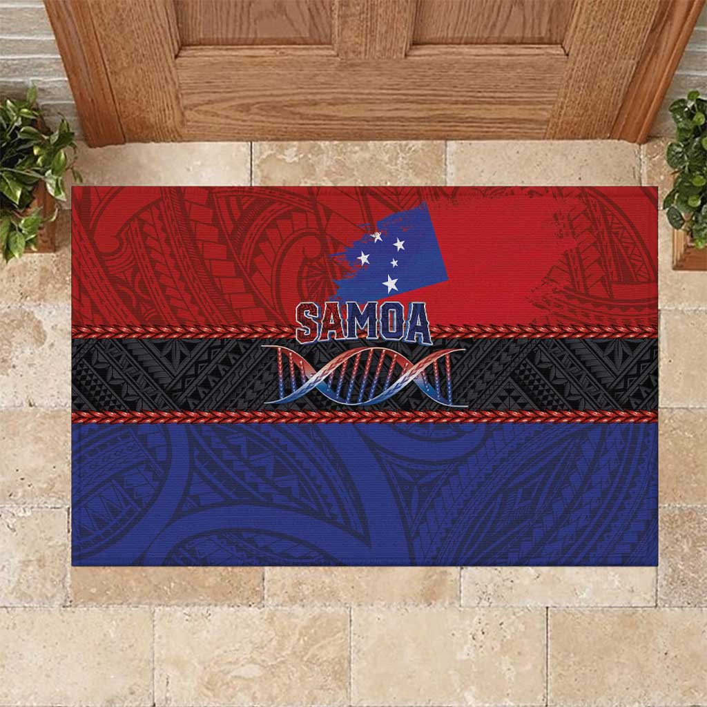 Samoan DNA-Proud of Samoa Rubber Doormat Polynesian Patterns - Wonder Print Shop