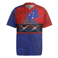 Personalised Samoan DNA-Proud of Samoa Rugby Jersey Polynesian Patterns - Wonder Print Shop