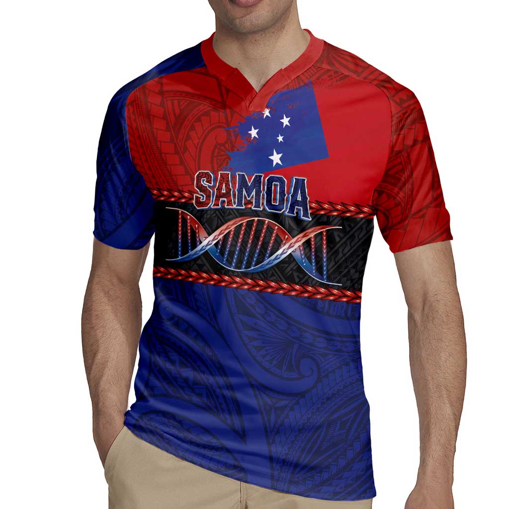 Personalised Samoan DNA-Proud of Samoa Rugby Jersey Polynesian Patterns - Wonder Print Shop