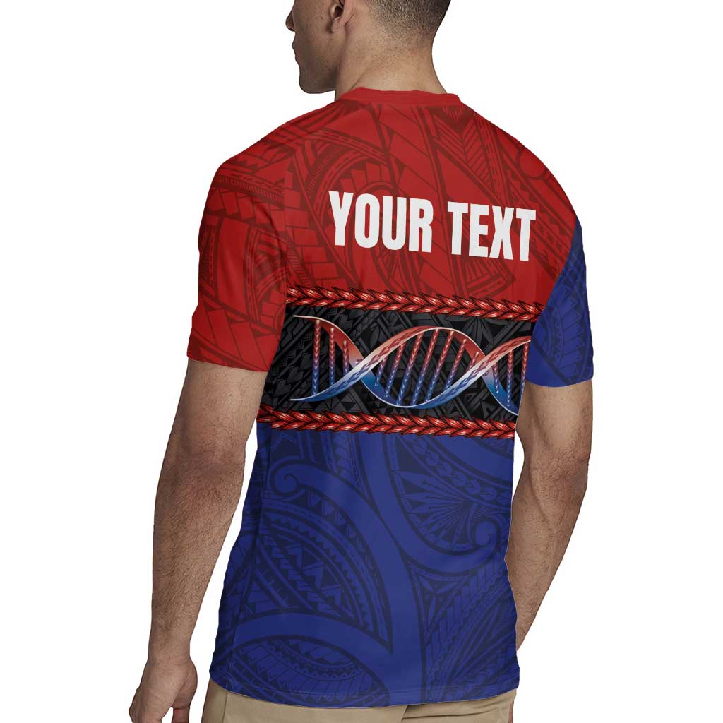 Personalised Samoan DNA-Proud of Samoa Rugby Jersey Polynesian Patterns - Wonder Print Shop