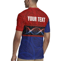 Personalised Samoan DNA-Proud of Samoa Rugby Jersey Polynesian Patterns - Wonder Print Shop