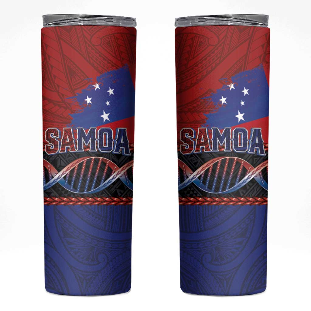 Samoan DNA-Proud of Samoa Skinny Tumbler Polynesian Patterns - Wonder Print Shop