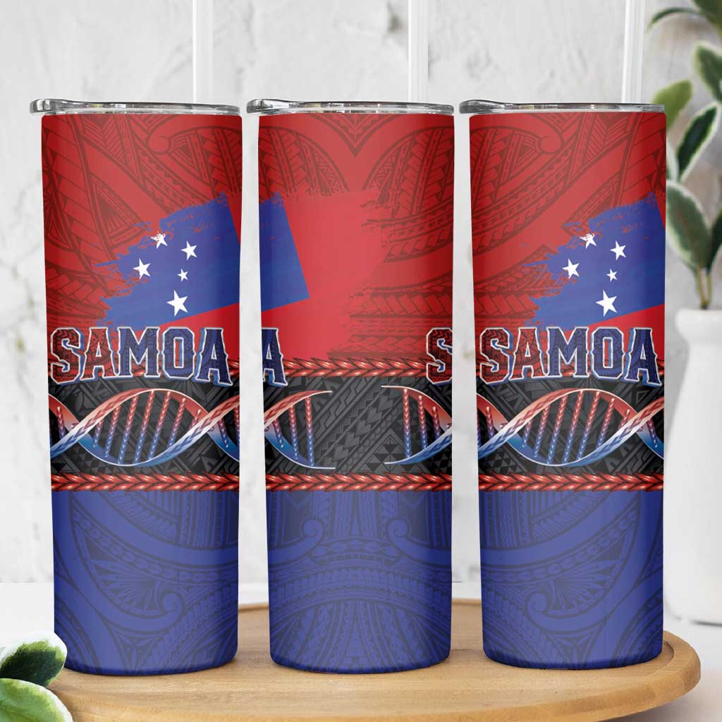 Samoan DNA-Proud of Samoa Skinny Tumbler Polynesian Patterns - Wonder Print Shop