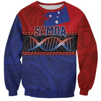 Personalised Samoan DNA-Proud of Samoa Sweatshirt Polynesian Patterns - Wonder Print Shop