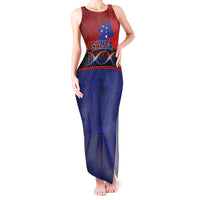 Personalised Samoan DNA-Proud of Samoa Tank Maxi Dress Polynesian Patterns - Wonder Print Shop