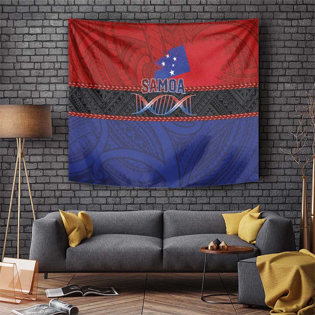 Samoan DNA-Proud of Samoa Tapestry Polynesian Patterns - Wonder Print Shop
