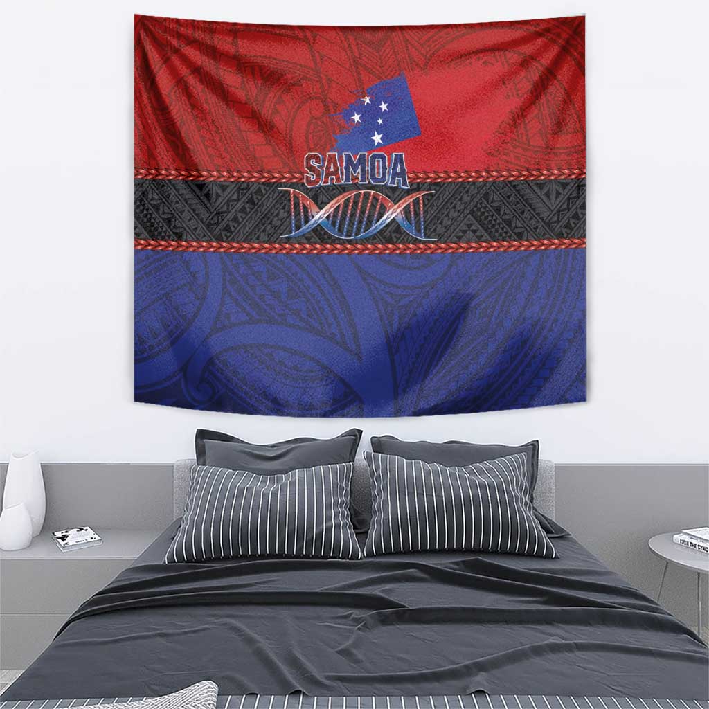 Samoan DNA-Proud of Samoa Tapestry Polynesian Patterns - Wonder Print Shop