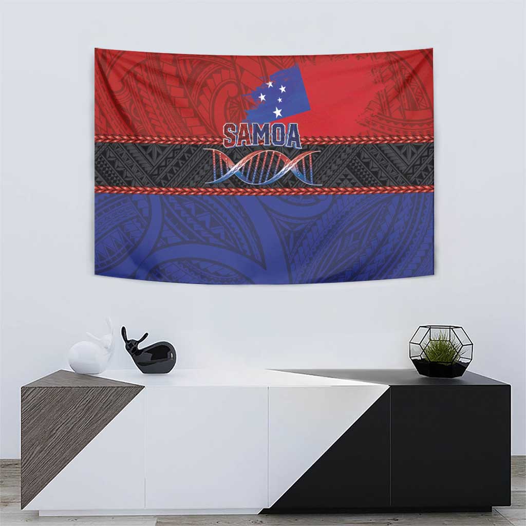 Samoan DNA-Proud of Samoa Tapestry Polynesian Patterns - Wonder Print Shop
