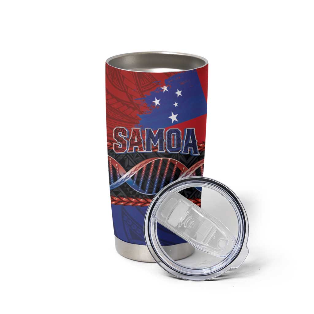 Samoan DNA-Proud of Samoa Tumbler Cup Polynesian Patterns - Wonder Print Shop