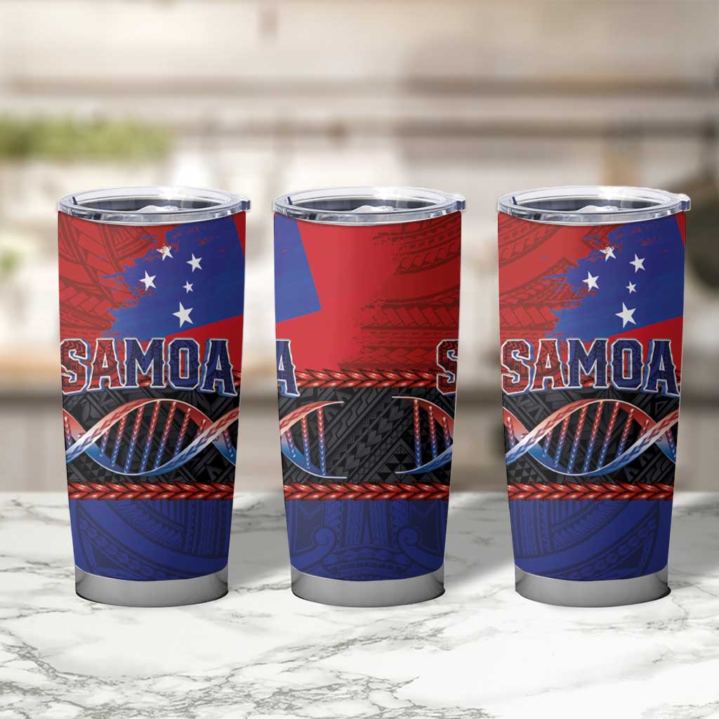 Samoan DNA-Proud of Samoa Tumbler Cup Polynesian Patterns - Wonder Print Shop
