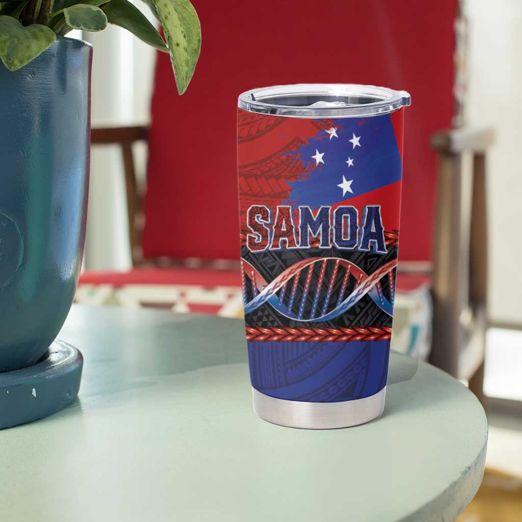 Samoan DNA-Proud of Samoa Tumbler Cup Polynesian Patterns - Wonder Print Shop
