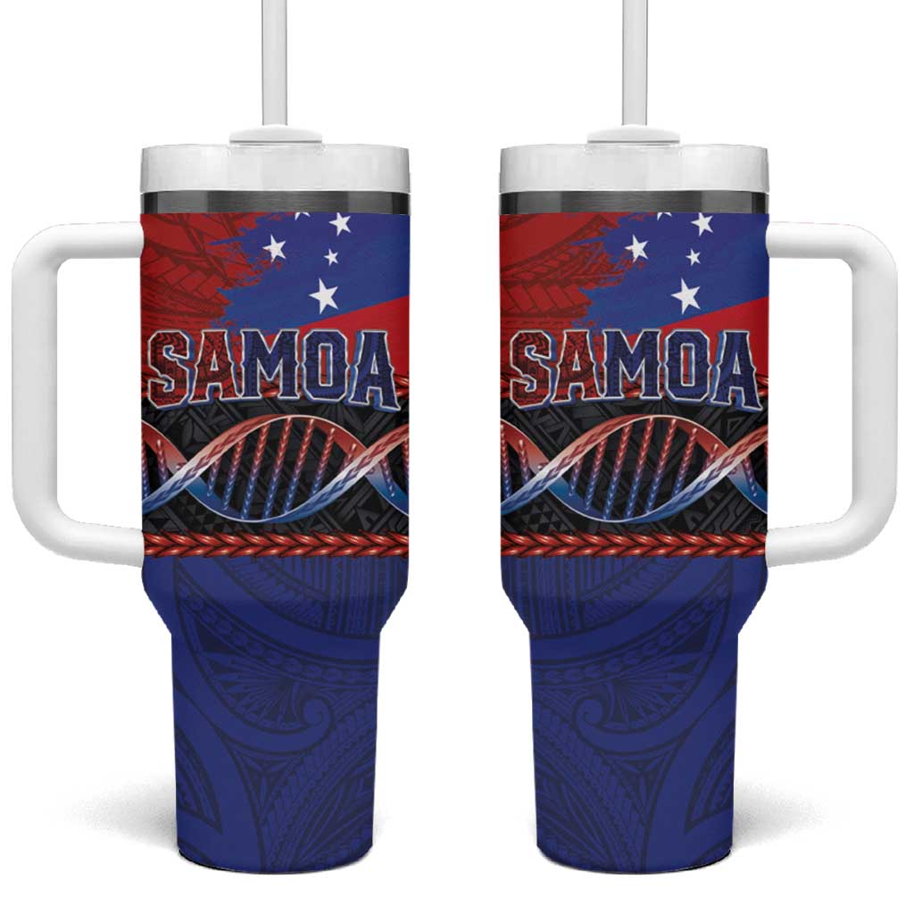 Samoan DNA-Proud of Samoa Tumbler With Handle Polynesian Patterns - Wonder Print Shop