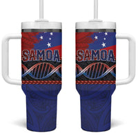 Samoan DNA-Proud of Samoa Tumbler With Handle Polynesian Patterns - Wonder Print Shop