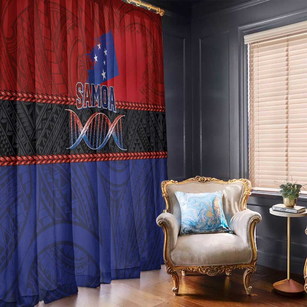 Samoan DNA-Proud of Samoa Window Curtain Polynesian Patterns - Wonder Print Shop