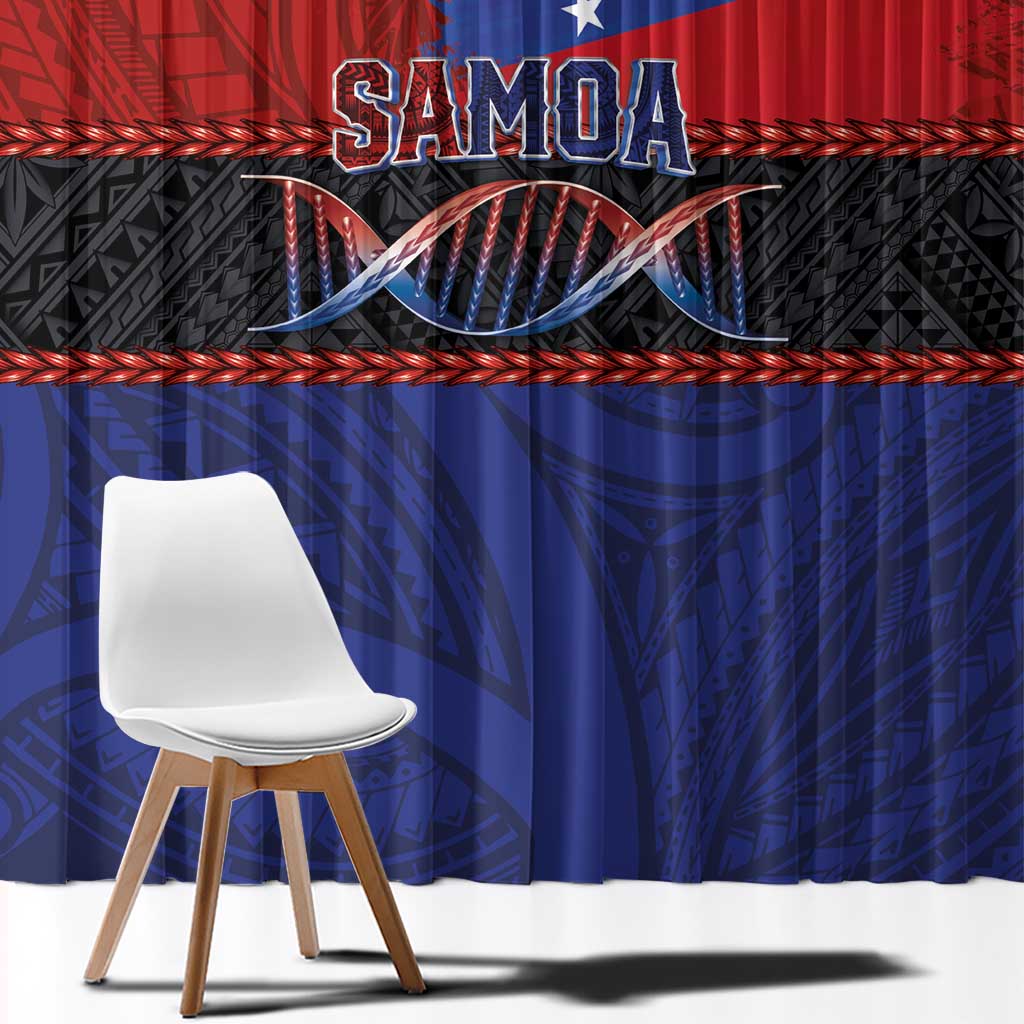 Samoan DNA-Proud of Samoa Window Curtain Polynesian Patterns - Wonder Print Shop