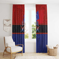 Samoan DNA-Proud of Samoa Window Curtain Polynesian Patterns - Wonder Print Shop