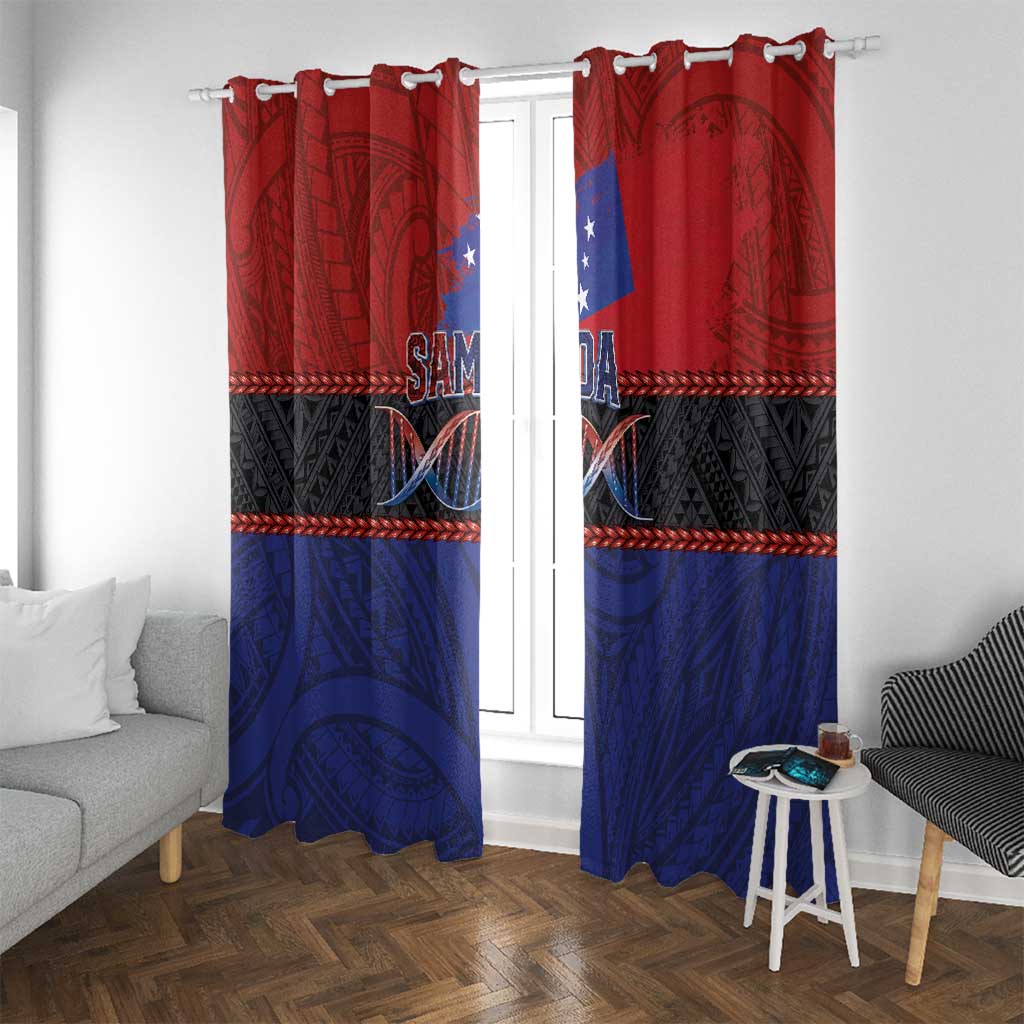 Samoan DNA-Proud of Samoa Window Curtain Polynesian Patterns - Wonder Print Shop