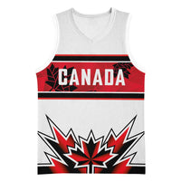 Canada Ice Hockey Custom Basketball Jersey Maple Leaves Sporty Geometric Style