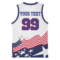USA Ice Hockey Custom Basketball Jersey Flag Sporty Style
