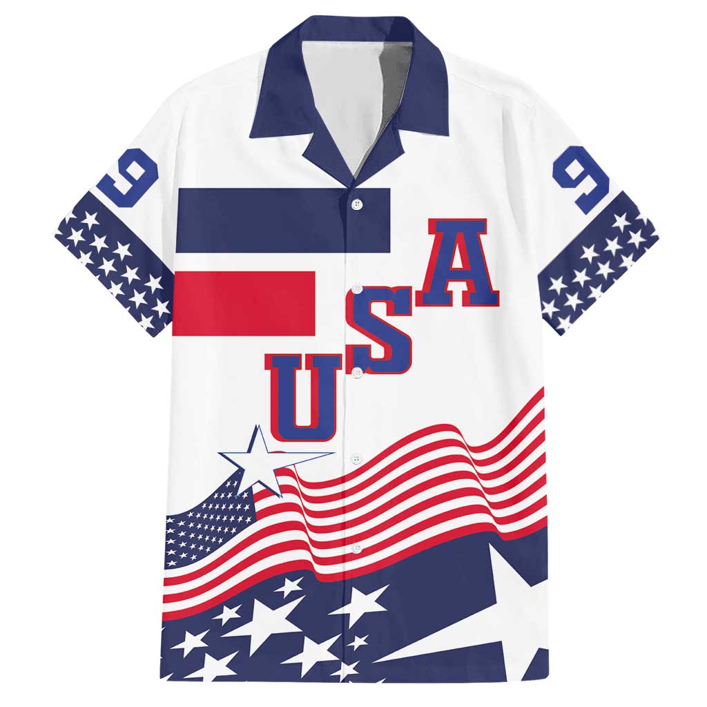 USA Ice Hockey Custom Hawaiian Shirt Flag Sporty Style