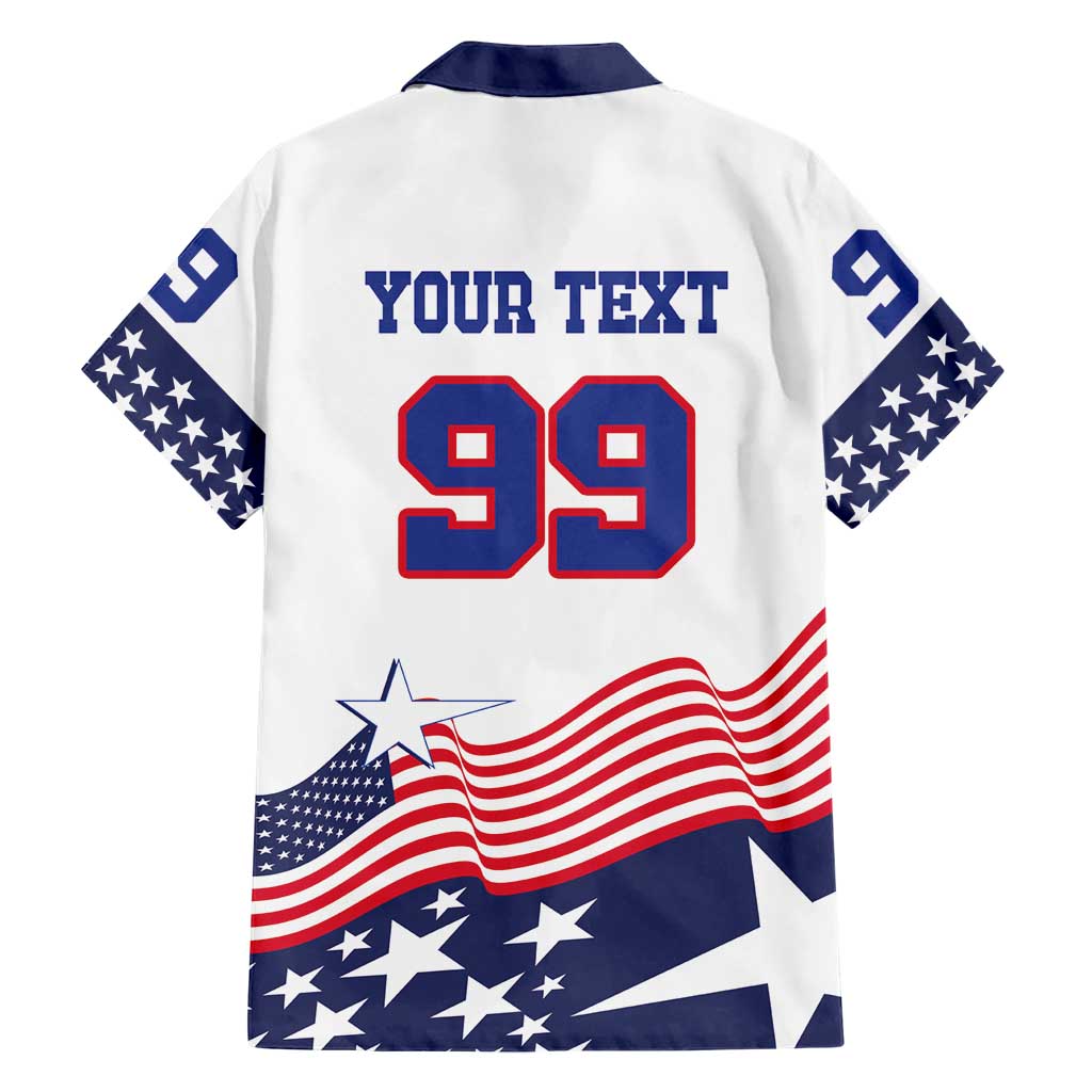USA Ice Hockey Custom Hawaiian Shirt Flag Sporty Style